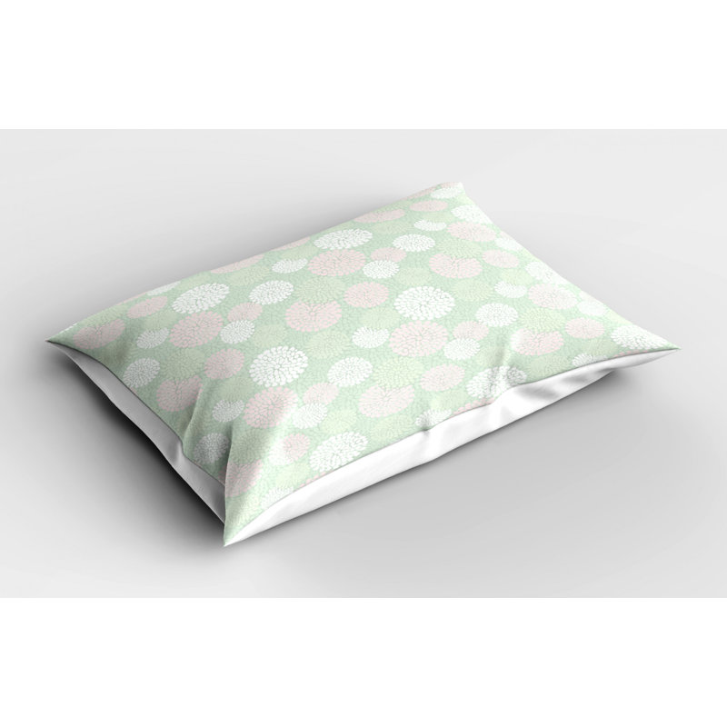 Pink Polyester Microfiber Piece Sham, Twin