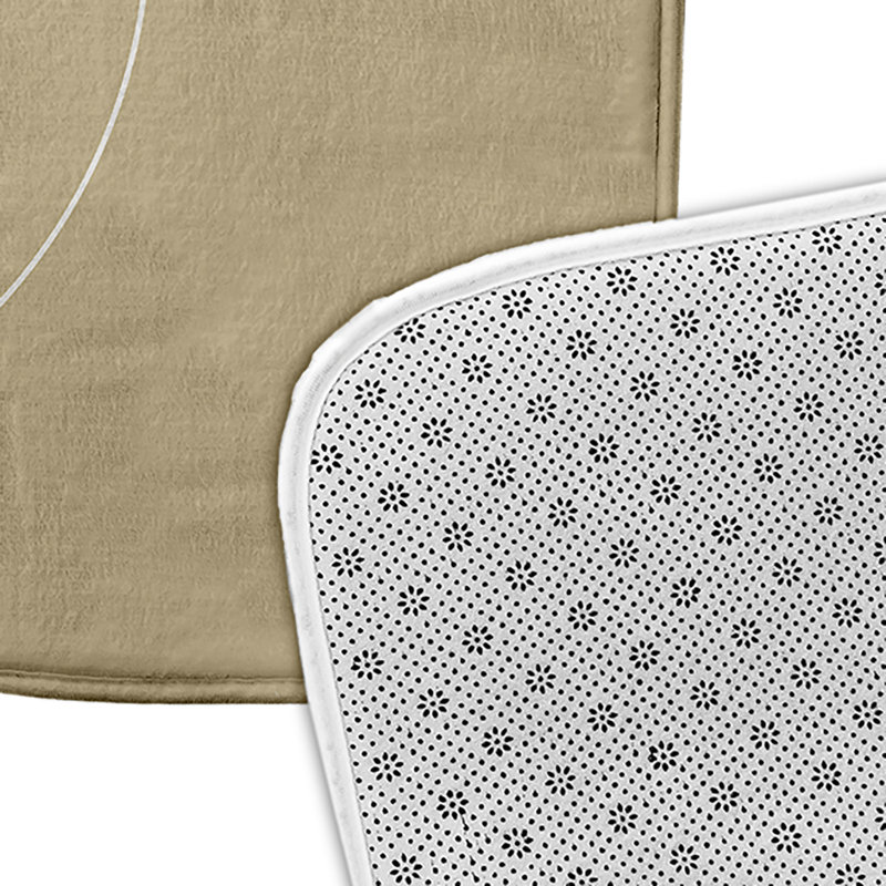Tapis de bain Nautical Nights, L 17 po x L 24 po, Brun clair