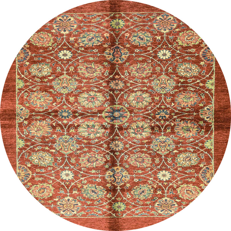 Abstract Indoor Rug, Round 3'