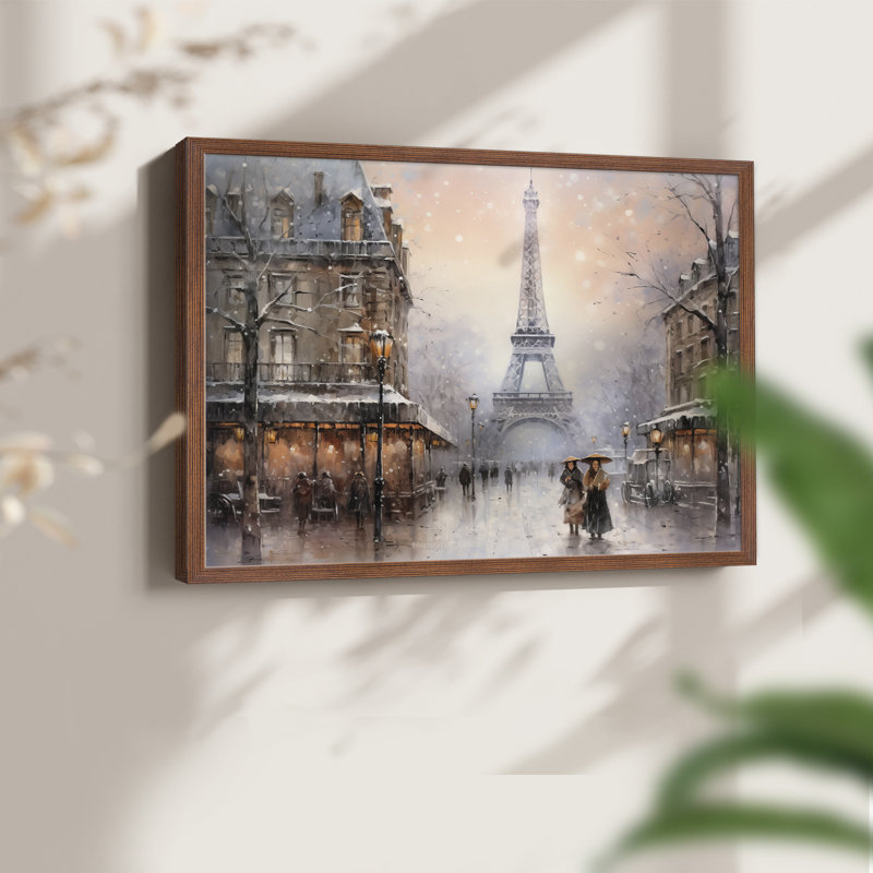 Chirstmas Art-CCCX -Framed Print - Restickable, Noyer, H 16 po x l 20 po