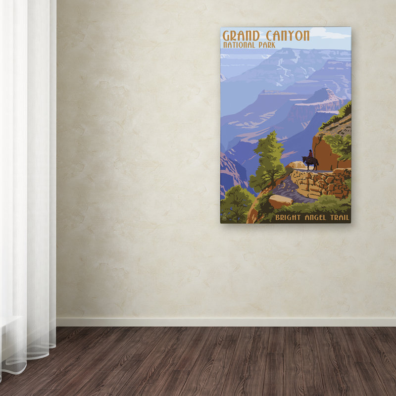 Grand Canyon National Park Bright Angel Trail Canvas Art