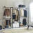 Monica 47" Farmhouse Wood Walk-In Closet Organizer With One Shelf-1416266173