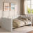 Upholstered Daybed with Curved Ribbed Design