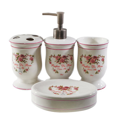 Ensemble complet d'accessoires de salle de bain 4 pièces