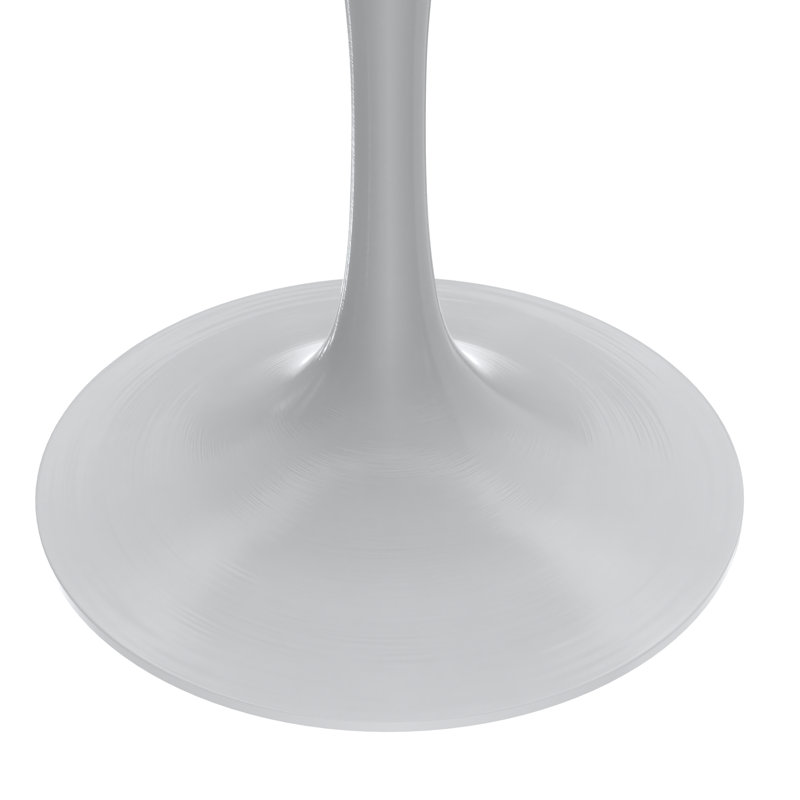 Table de salle à manger Heatherton, Blanc, 29.69" H x 35.43" W x 35.43" D