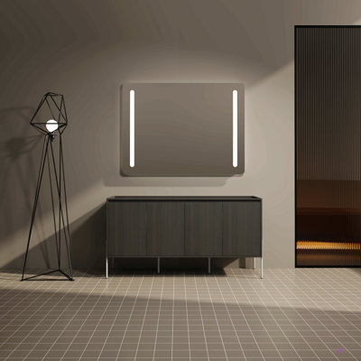 Meuble-lavabo autoportant 60 po avec portes à fermeture douce (ensemble KD) 60 po - évier inclus