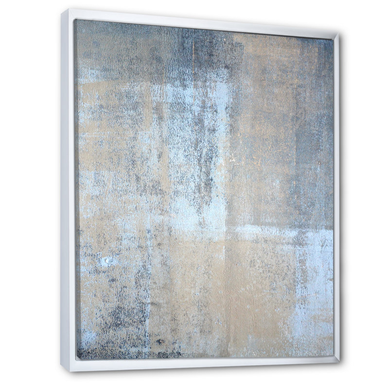 Art moderne gris et bleu II 2FL47734, H 32 po x l 16 po x P 1 po, Blanc