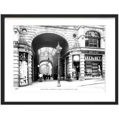 Halifax, Market Hall Entrance 1896 - Single Picture Frame Print