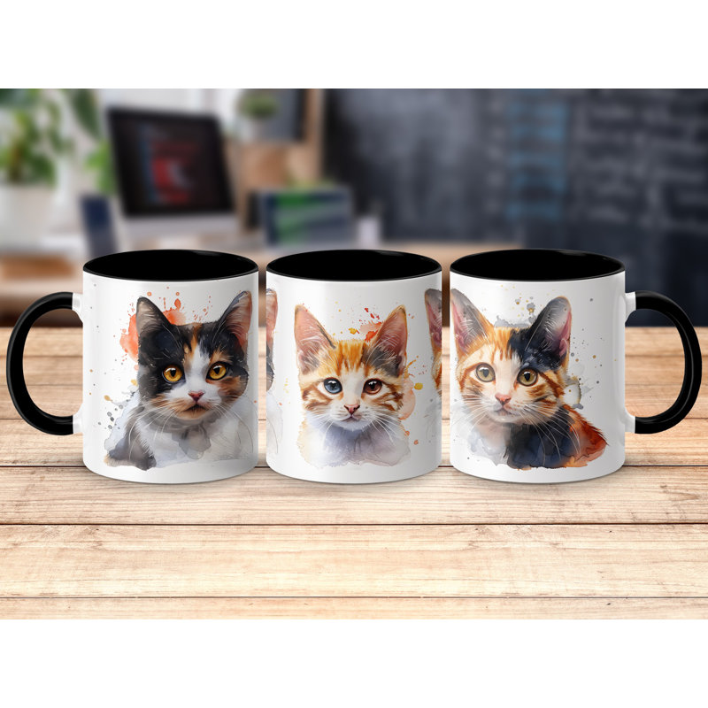 Ceramic Coffee Mug, Black, 2