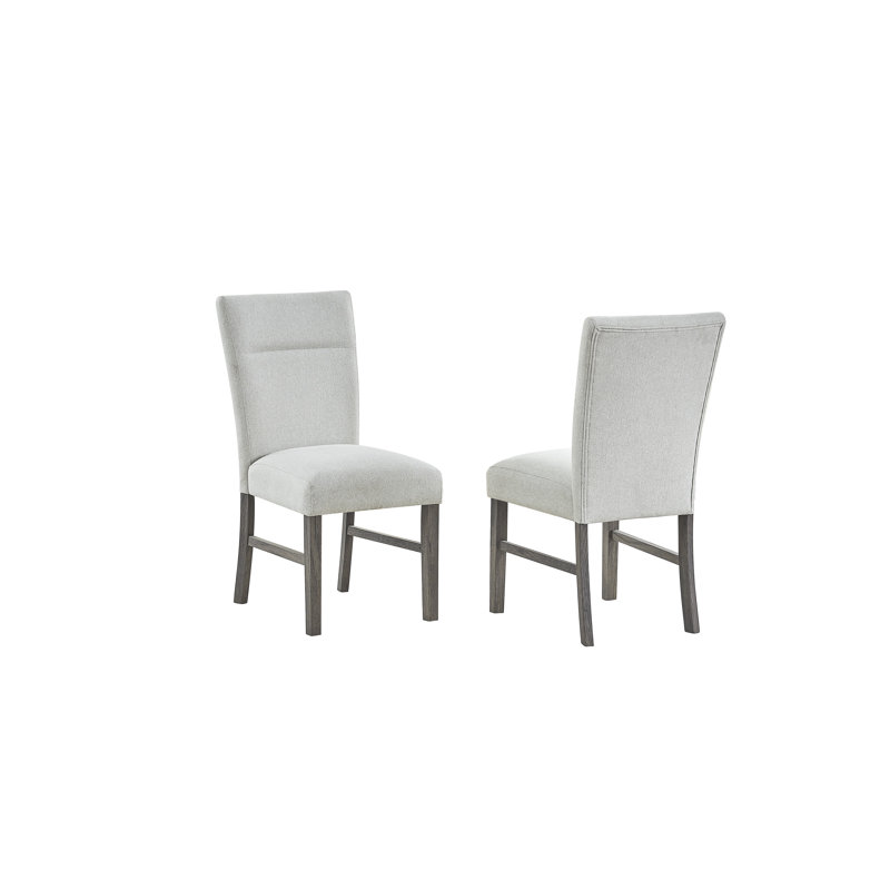 Chaises de salle à manger modernes avec base en bois gris rustique