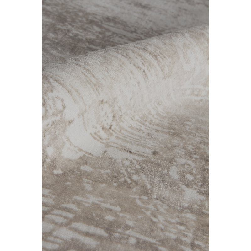 Koda Floral Area Rug in Beige, Rectangle 8' x 10'