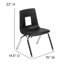 Ensemble de table d'activité pliable en stratifié à motif oval 76 po Goddard-50458516-50458517