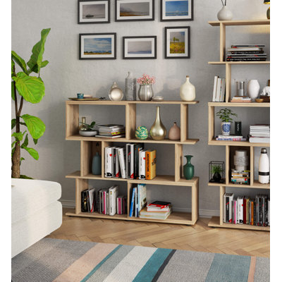 Ayca 107cm H x 120cm W Bookcase