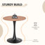 Bayer Round Metal Base Dining Table-226558579-223310180