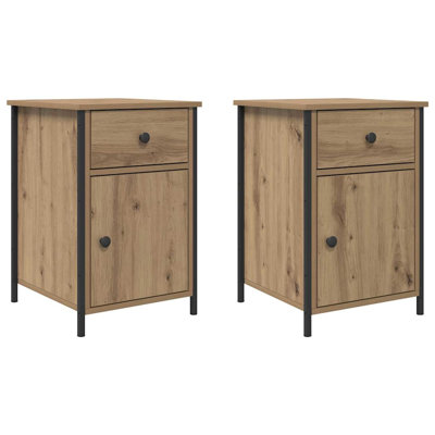 40cm W Manufactured Wood Bedside Table