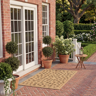 Arneshia Animal Print Natural Indoor / Outdoor Area Indoor/Outdoor Area Rug