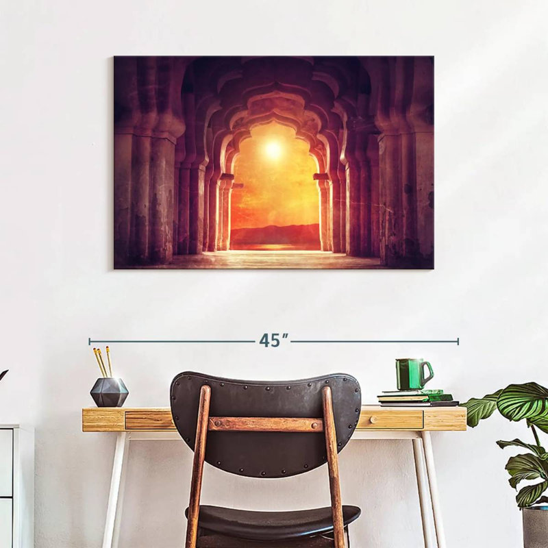 Adella Hindu Temple Arch, 26" H x 39" W