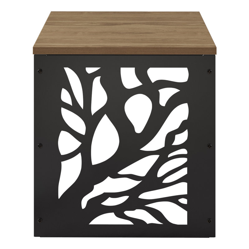 Table de bout Kenison Block, Brun, Noir