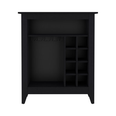 Armoire bar moderne, une tablette ouverte