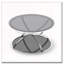 Table basse moderne en verre 31,50 "avec 2 niveaux-1691449348