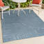 Tapis d'intérieur / extérieur bleu foncé / crème Anagrace-157559280
