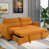 Mélange de polyester orange et jaune est en rupture de stock