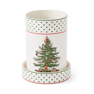 Polka Dot Wine Chiller with Coaster
