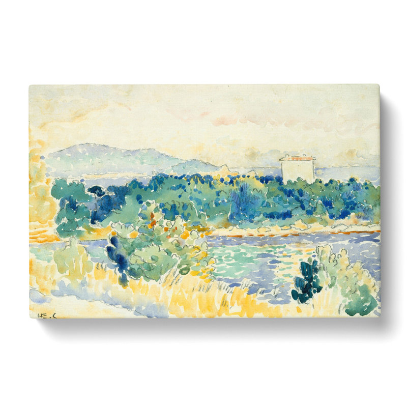 Landscape Vol.4 by Henri-Edmond Cross - Wrapped Canvas Painting, 50cm H x 76cm W x 3cm D