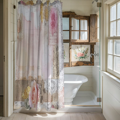 Lace and Roses Reverie - Rideau de douche Premium