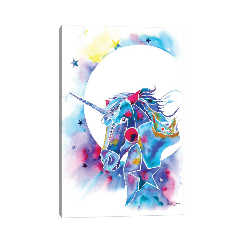 Unicorn by Jo Lynch - Wrapped Canvas Gallery-Wrapped Canvas Giclée, 45.72cm H x 30.48cm W