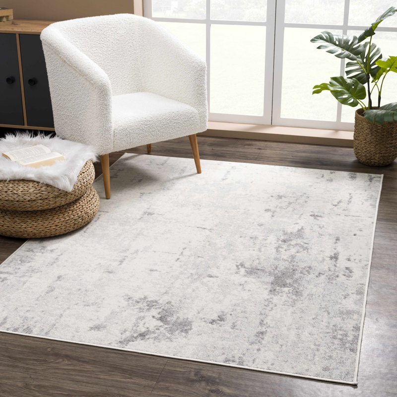 Tapis gris Elyjah, Rectangle 6 pi 7 po x 9 pi
