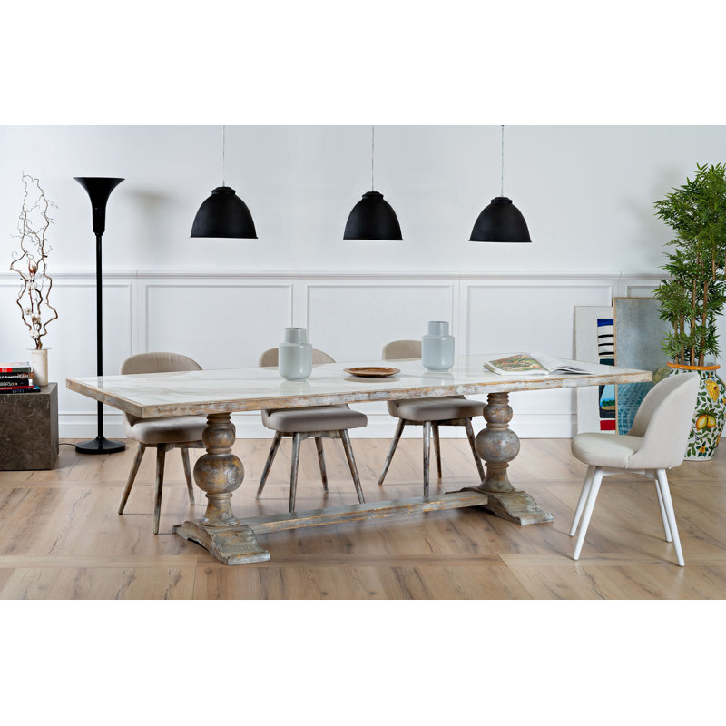 Dining Table, White, White