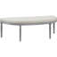 Banc rembourré avec pieds en bois