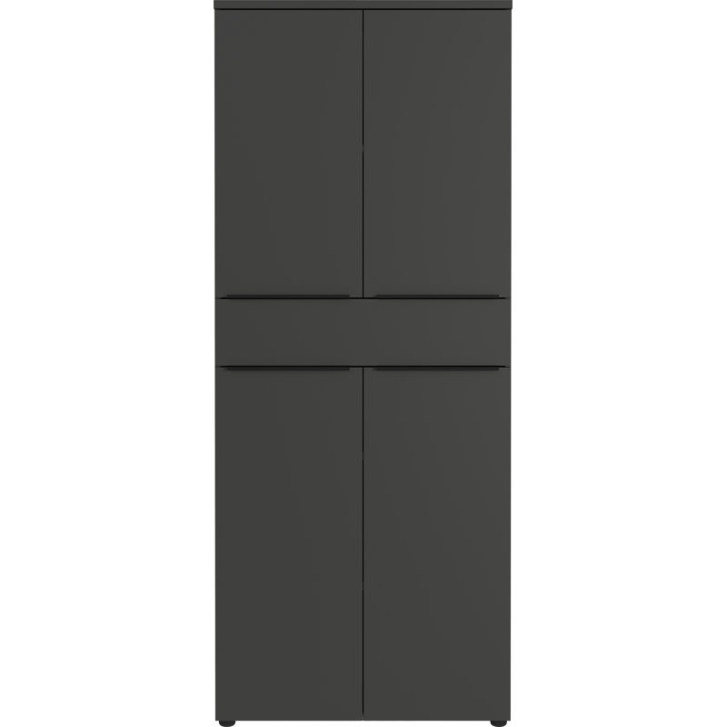 Mastandrea 4 -Door 1 -Drawer Storage Cabinet, Graphite