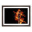 Guitar on Fire in Abstract - Picture Frame Painting Print-55738231-55738236