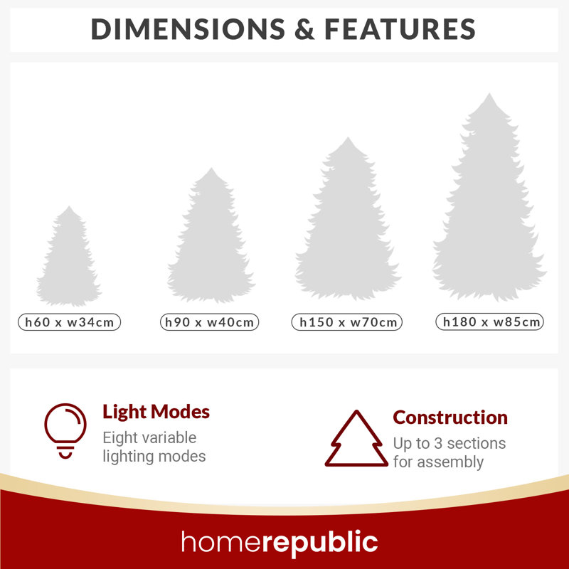 LED Lightup Christmas Tree T724, 1.97' H