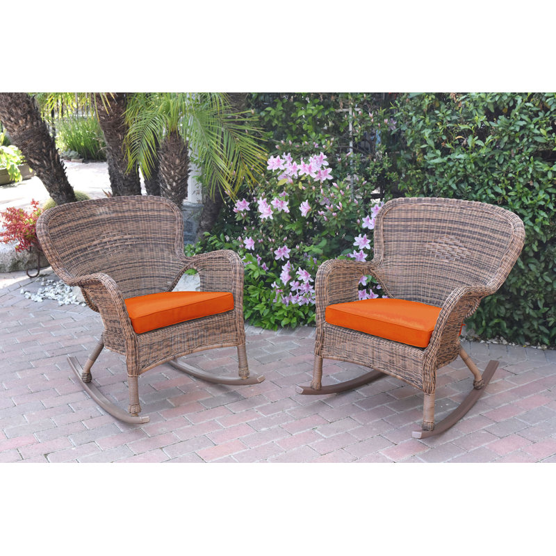 Chaise berçante Batchelder, Miel, Orange