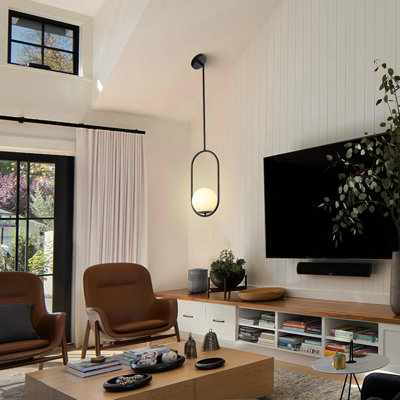 Dining Room Light Fixture Pendant Lights Kitchen Island Bedroom Pendant Lights Chandeliers Globe Hanging Light For Bedroom Kitchen Living Room One Light(Bulb Not Included)