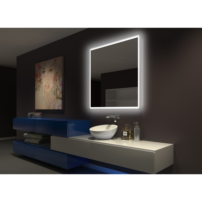 Miroir de salle de bain rétroéclairé Orodell, 3000 K