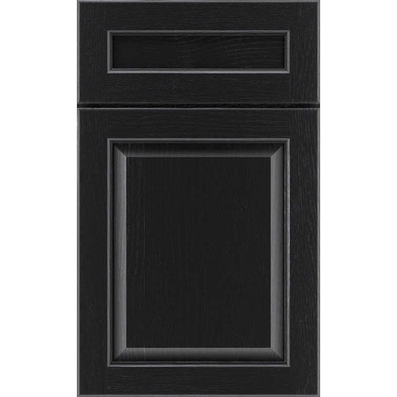 Dwelling Value Greystone Door Sample, Painted Hardwood, Black