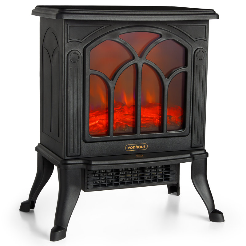 VonHaus 40.5cm W Black Electric Stove