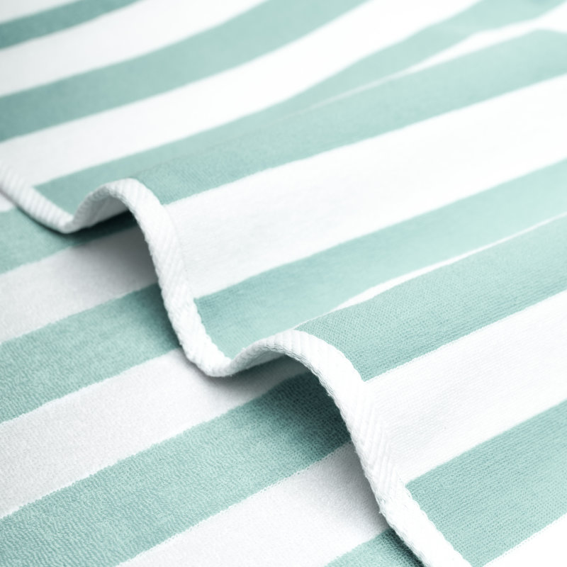 Très grande serviette de plage 100% coton Dovecove, Vert menthe