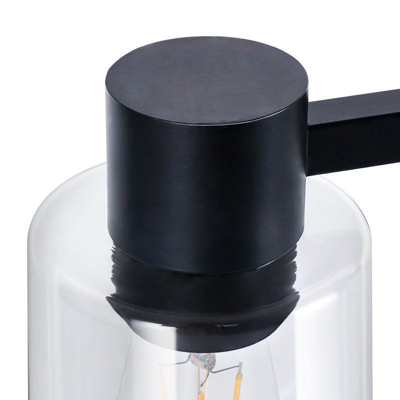 Chalise Vanity Light, Matte Black, 4 Lights