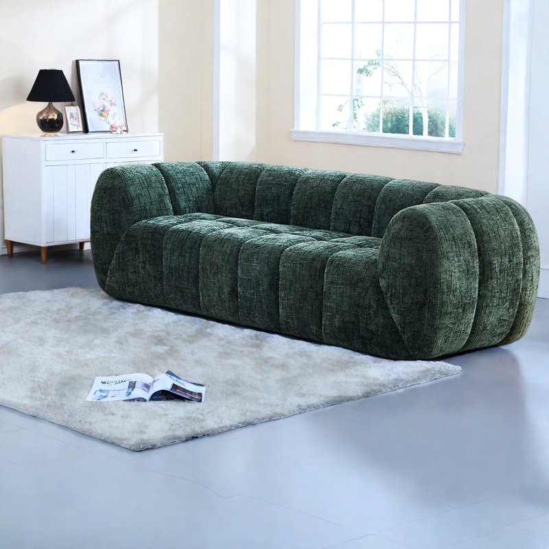 Canapé moderne en mousse de chenille, conception de nuage matelassé pour la maison et les appartements