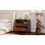 Ensemble de 2 tables de chevet en bois massif - deux tiroirs et station de charge USB / AC-129164991-129244092