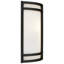 Applique murale 2 lumières Artemis - Finition noir mat - Abat-jour en verre opale - Incandescent-133040421