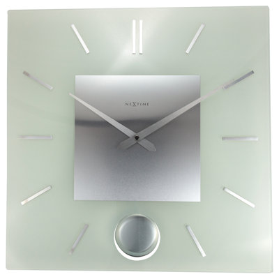 Stripe Pendulum Square Wall Clock