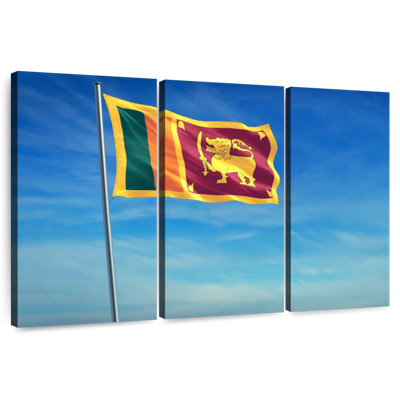 Hissé le drapeau sri-lankais