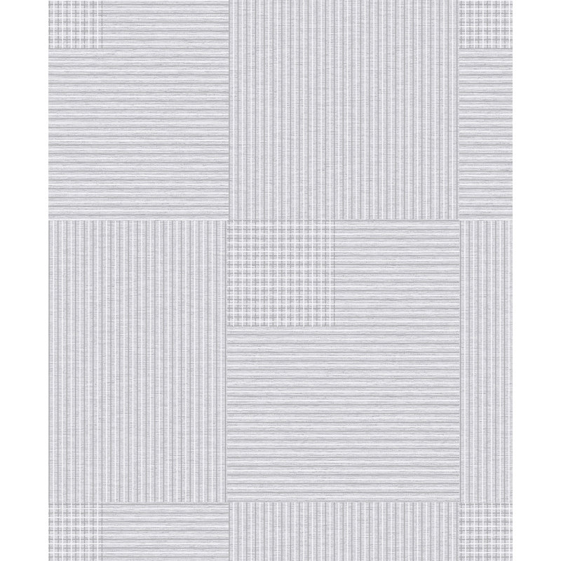  Rouleau de papier peint L 33 pi x l 21 po Squares, Blanc cassé