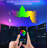 10-Pack App-Controlled Music-Sync Modular Triangular LED Panels, RGB Multi-Color-291728389